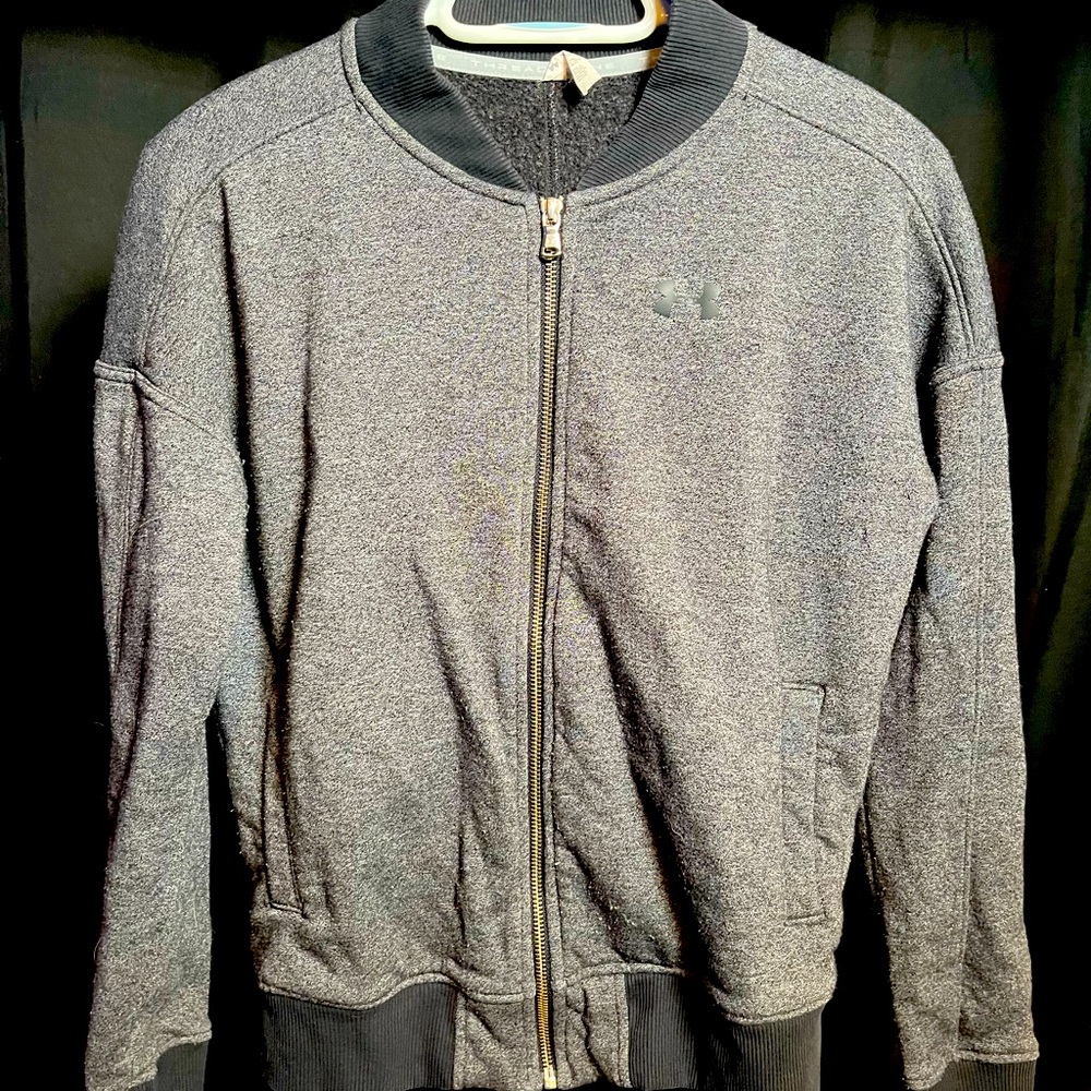 Under Armour Women's Threadborn
Bomber Jacket Gray with Black